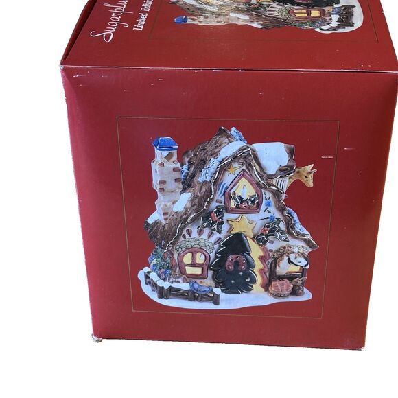 Sugarplum Valley Ceramic Light-Up House 2002 Stable O' Well In Original Box RTF - Picture 12 of 16